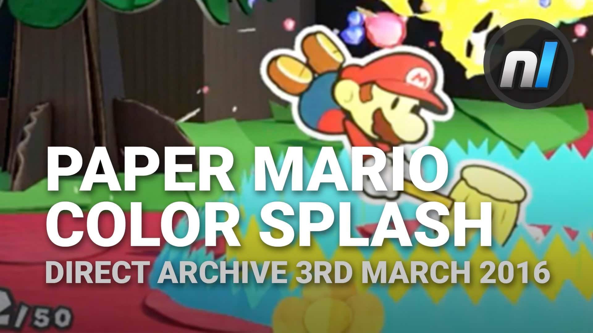 Paper Mario Color Splash für die Wii U